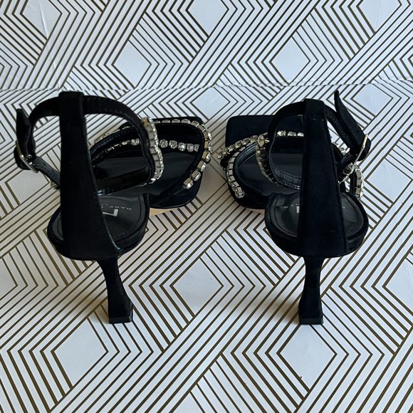 COPY - NEW Marc Fisher Women's Shoes Dezzi Rhinestone Ankle Strap Sandal - Picture 4 of 9